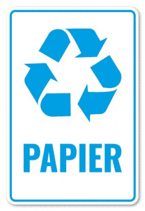 recykling oznaczenia - papier